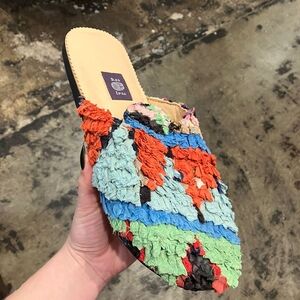 Colorful Textured Men's Slip-On Sandals